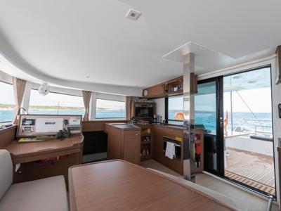 Galley of Side, a Lagoon 42 catamaran at Sant Antoni de Portmany, Spain
