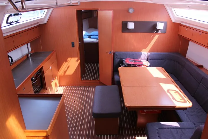 Salon of Eveline, a Bavaria Cruiser 46 sailboat at Grad Biograd na Moru, Croatia