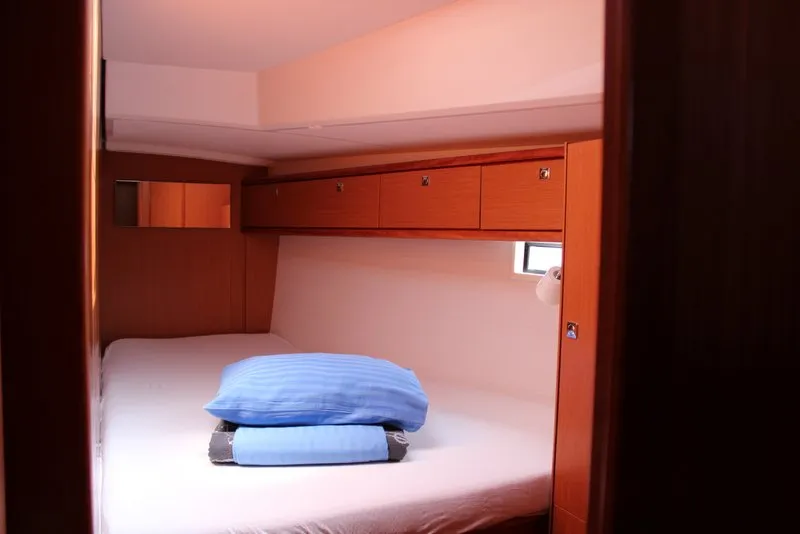 Cabin on Eveline, a Bavaria Cruiser 46 sailboat at Grad Biograd na Moru, Croatia