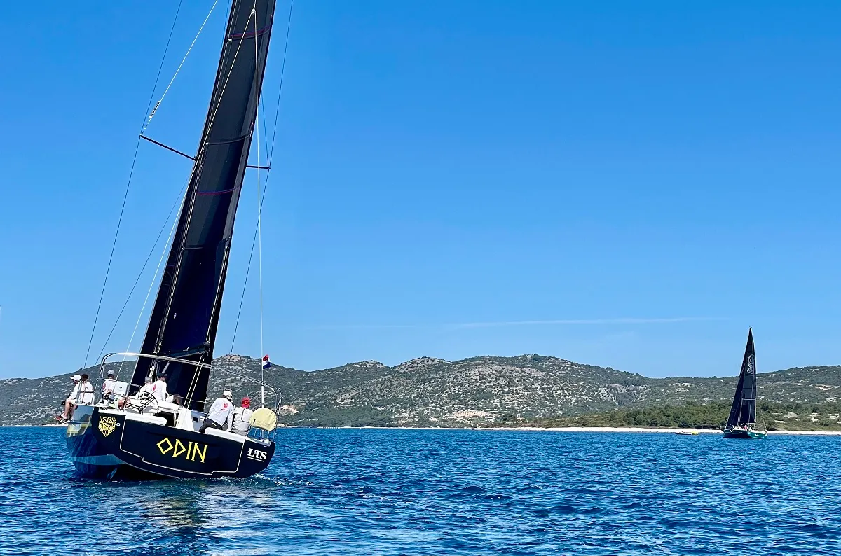 Exterior view of Odin, a Elan E6 sailboat at Pirovac, Croatia