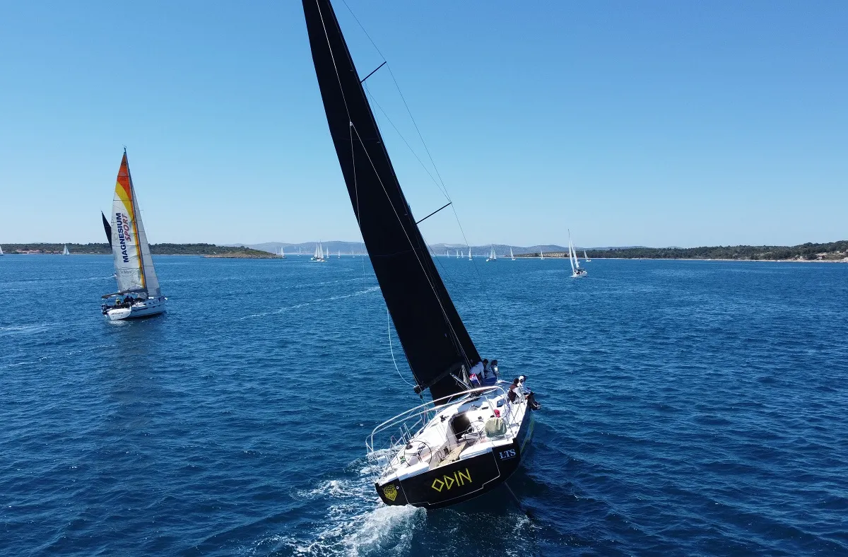 Exterior view of Odin, a Elan E6 sailboat at Pirovac, Croatia