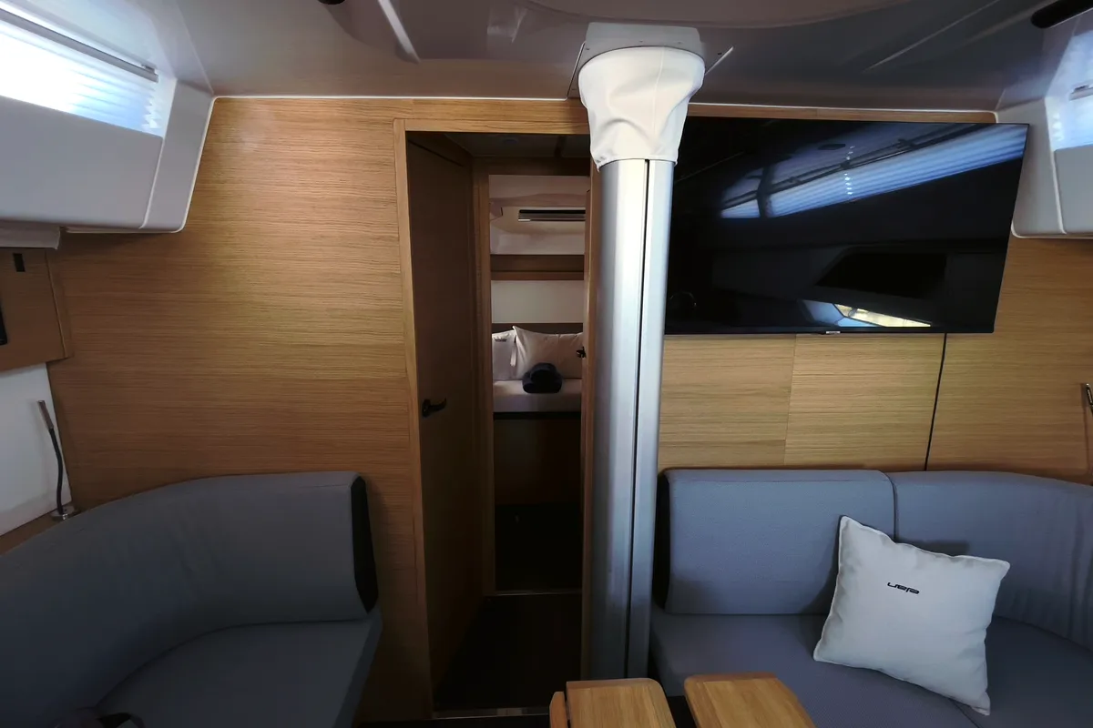 Salon of Odin, a Elan E6 sailboat at Pirovac, Croatia
