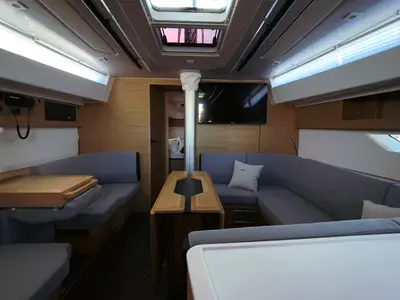 Salon of Odin, a Elan E6 sailboat at Pirovac, Croatia