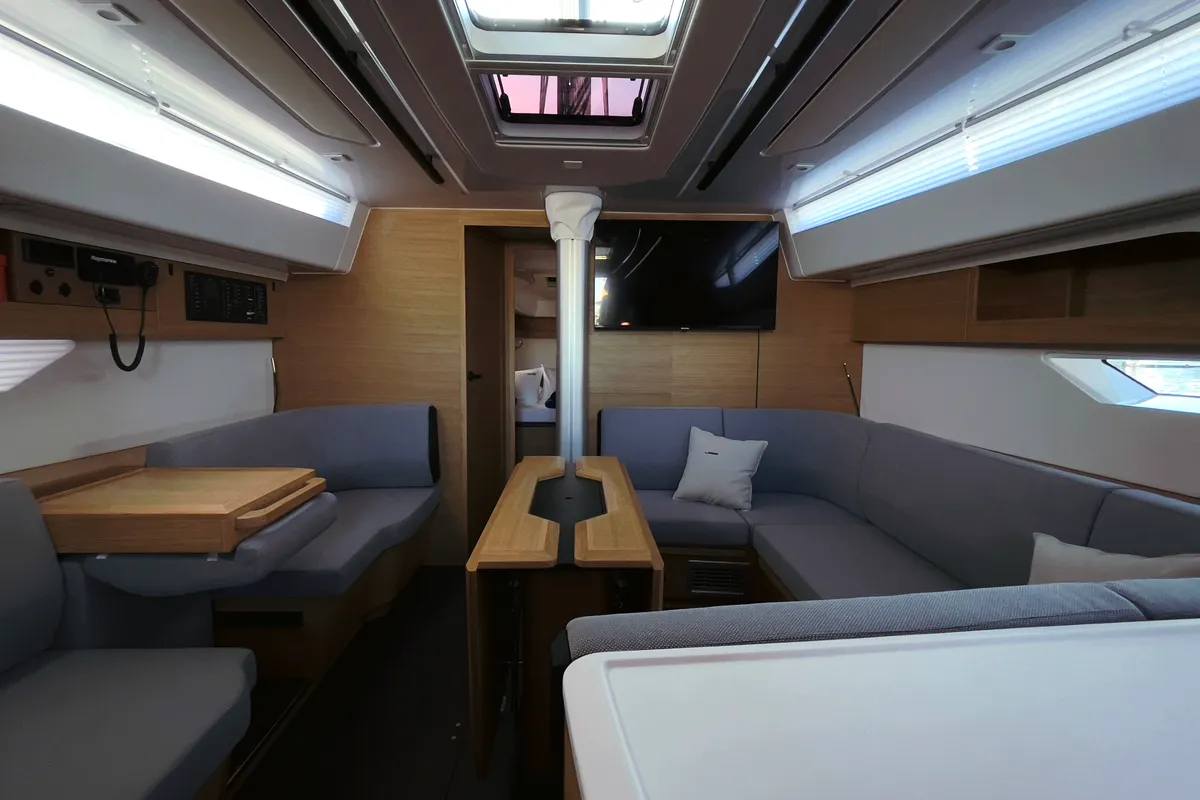 Salon of Odin, a Elan E6 sailboat at Pirovac, Croatia