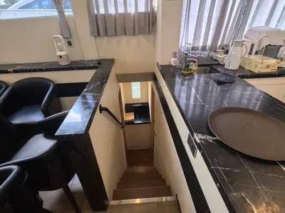 Galley of Andaman Discovery 5, a Mazarin 55 catamaran at Mai Khao, Thailand