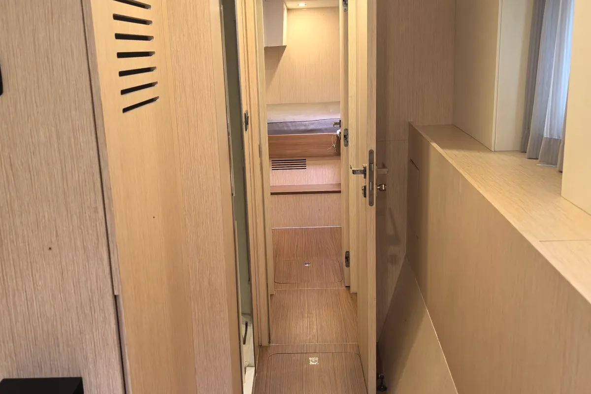 Cabin on Andaman Discovery 5, a Mazarin 55 catamaran at Mai Khao, Thailand