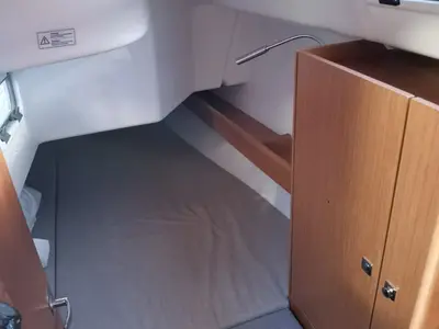 Cabin on Happy, a Bavaria Cruiser 34 sailboat at Punat, Croatia