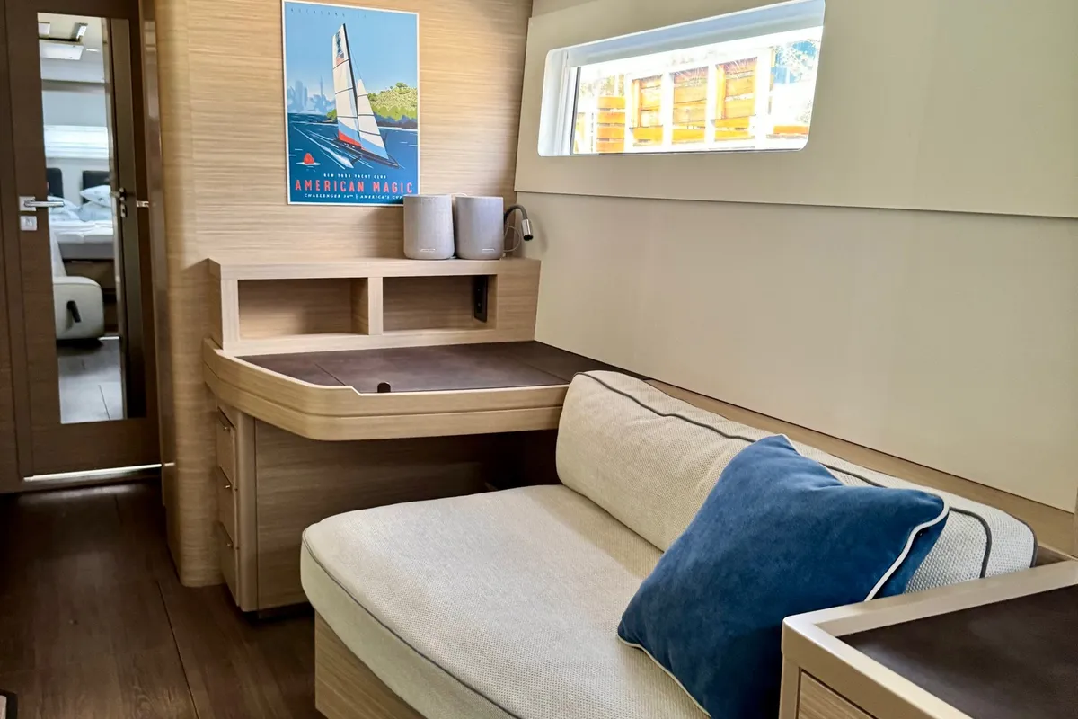 Cabin on Hevea, a Lagoon 46 OW catamaran at Grad Kaštela, Croatia