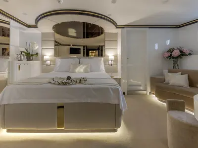 Cabin on M/S Aurum Sky, a Odisej Ltd MS Custom Aurum Sky sailboat at Split, Croatia