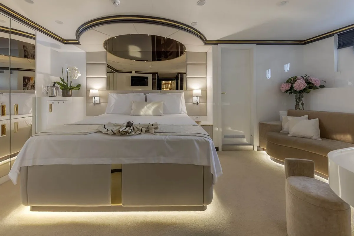 Cabin on M/S Aurum Sky, a Odisej Ltd MS Custom Aurum Sky sailboat at Split, Croatia
