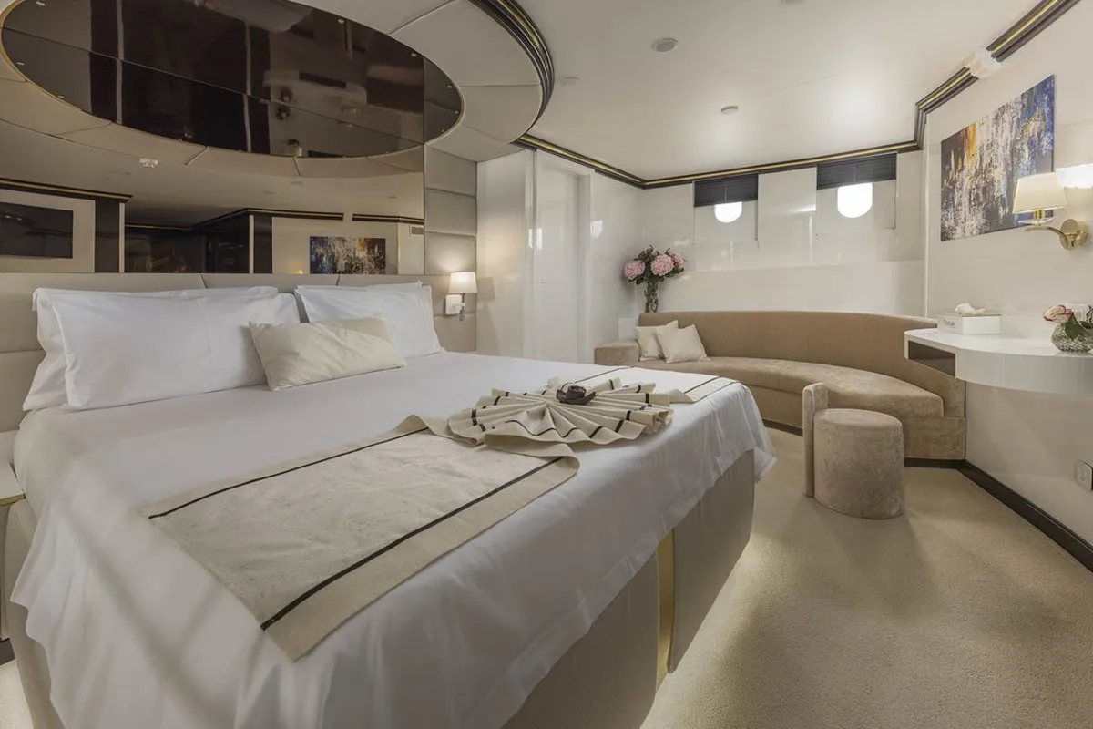 Cabin on M/S Aurum Sky, a Odisej Ltd MS Custom Aurum Sky sailboat at Split, Croatia