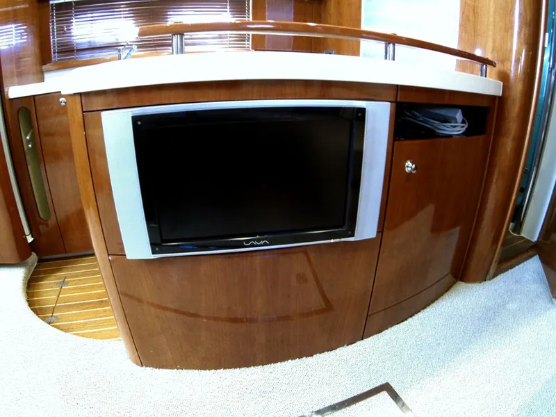 Salon of Katrin, a Fairline Targa 52 GT motor yacht at Grad Šibenik, Croatia