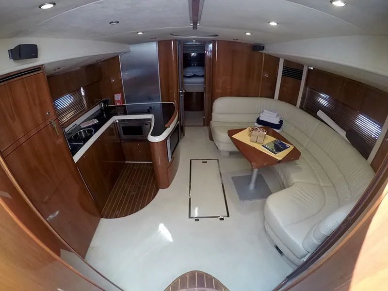 Salon of Katrin, a Fairline Targa 52 GT motor yacht at Grad Šibenik, Croatia