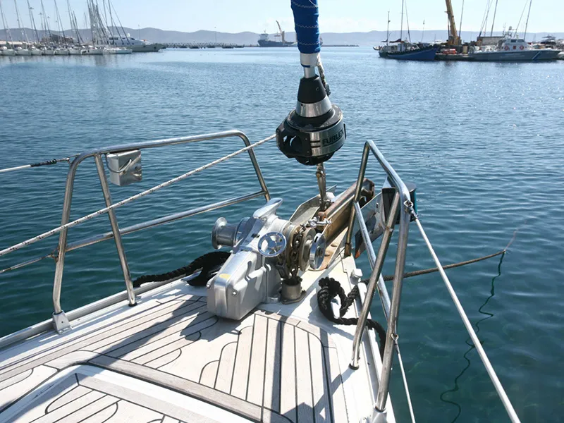 Apollon, a Bavaria 55 Cruiser sailboat at Lavreotiki Municipal Unit, Greece