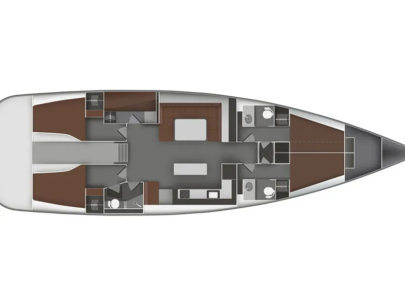 Apollon, a Bavaria 55 Cruiser sailboat at Lavreotiki Municipal Unit, Greece