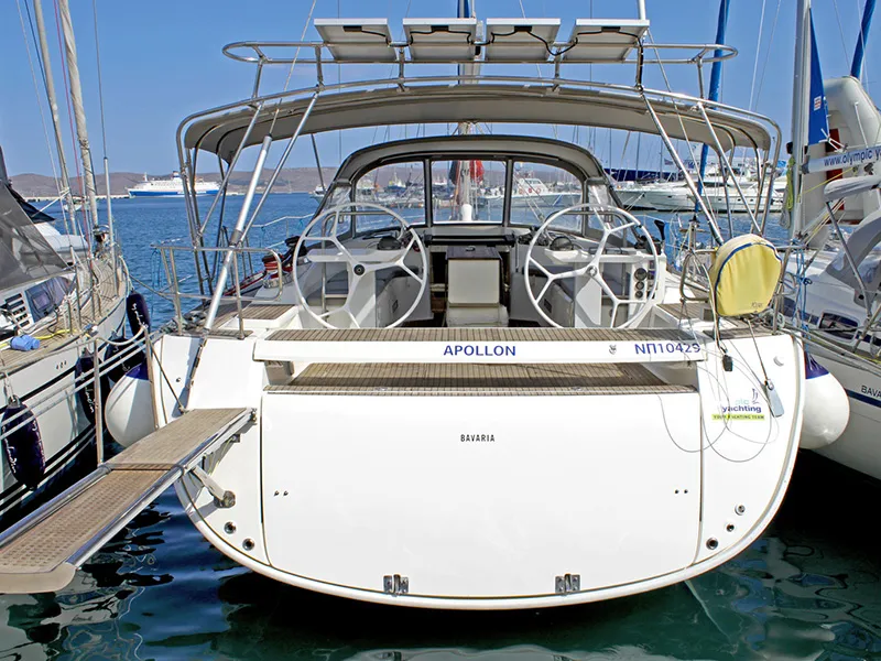 Apollon, a Bavaria 55 Cruiser sailboat at Lavreotiki Municipal Unit, Greece