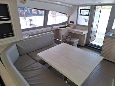 Annemarie, a Leopard 40 catamaran at Tonnarella, Italy