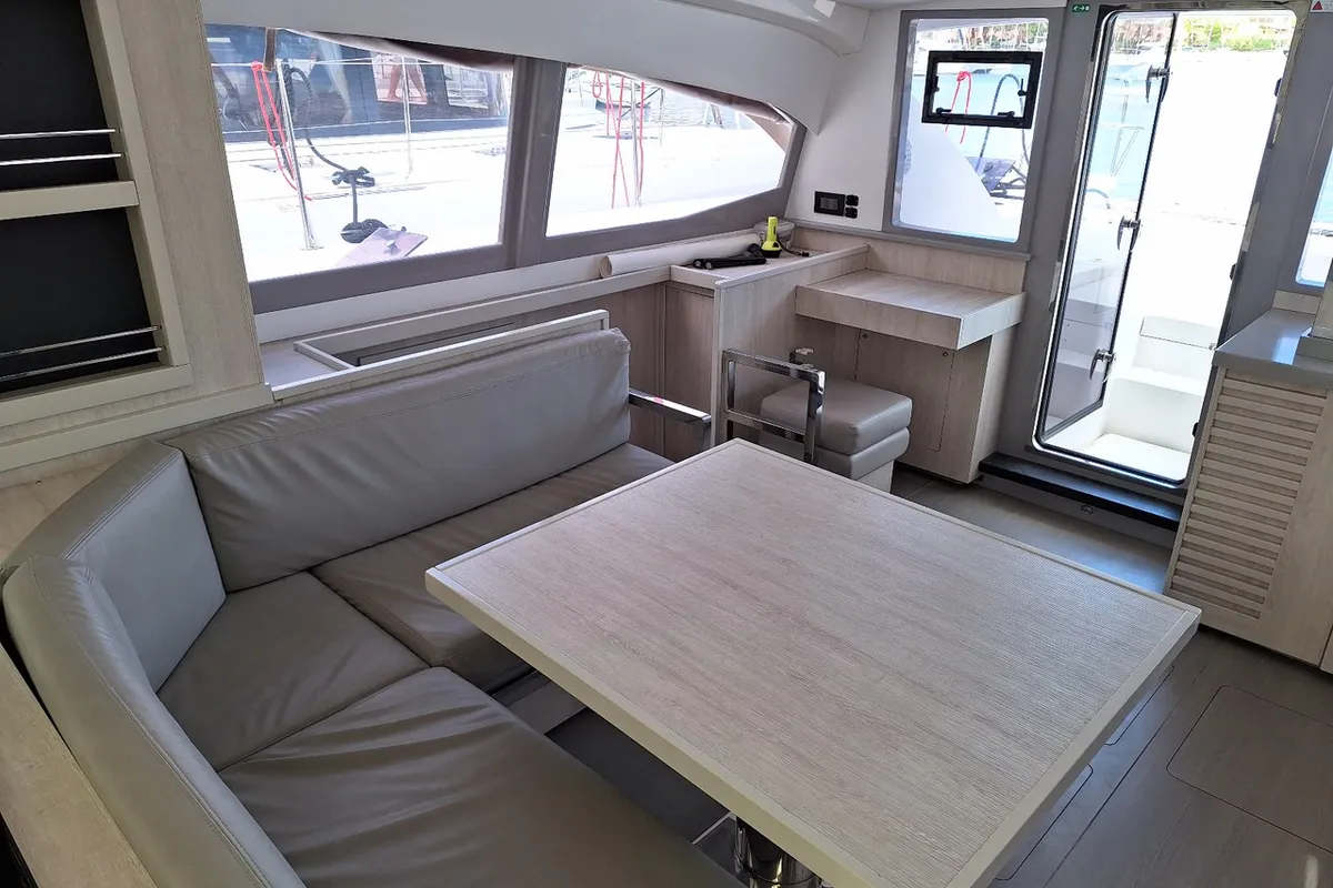 Annemarie, a Leopard 40 catamaran at Tonnarella, Italy