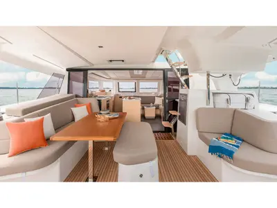 Shaula, a Fountaine Pajot New 41 catamaran at Volos Municipality, Greece