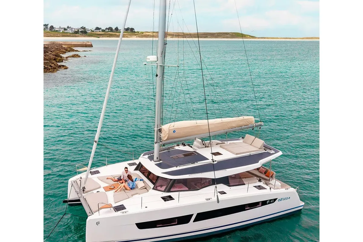 Shaula, a Fountaine Pajot New 41 catamaran at Volos Municipality, Greece
