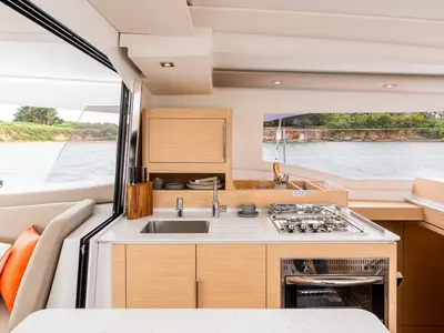 Shaula, a Fountaine Pajot New 41 catamaran at Volos Municipality, Greece