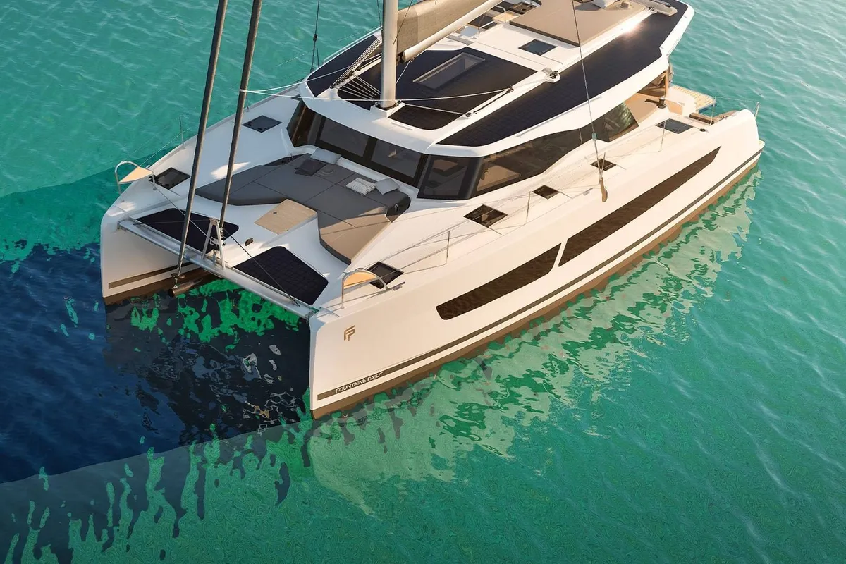 Shaula, a Fountaine Pajot New 41 catamaran at Volos Municipality, Greece