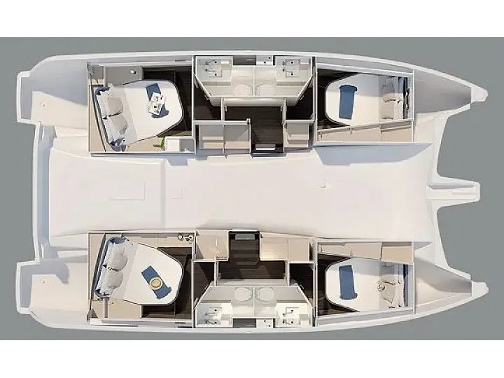 Shaula, a Fountaine Pajot New 41 catamaran at Volos Municipality, Greece