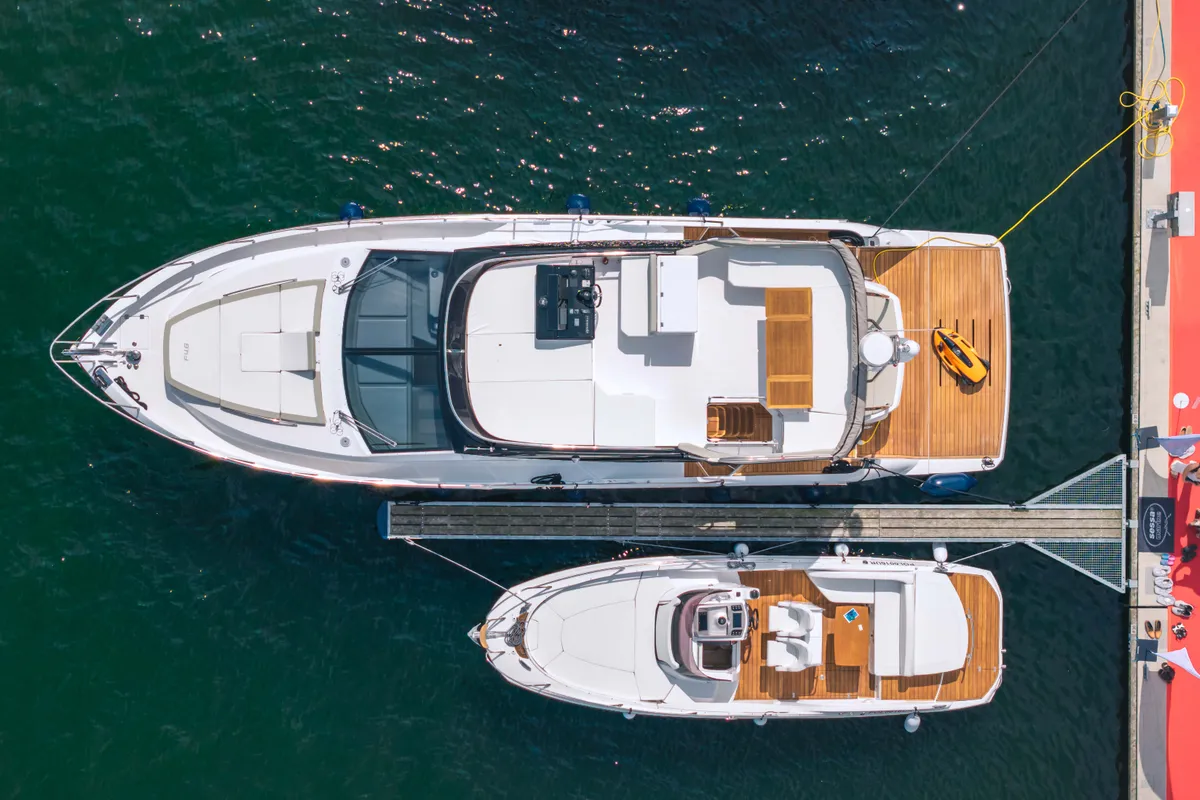 Cabin on Supernova, a Sessa F48 motor yacht at Općina Sukošan, Croatia