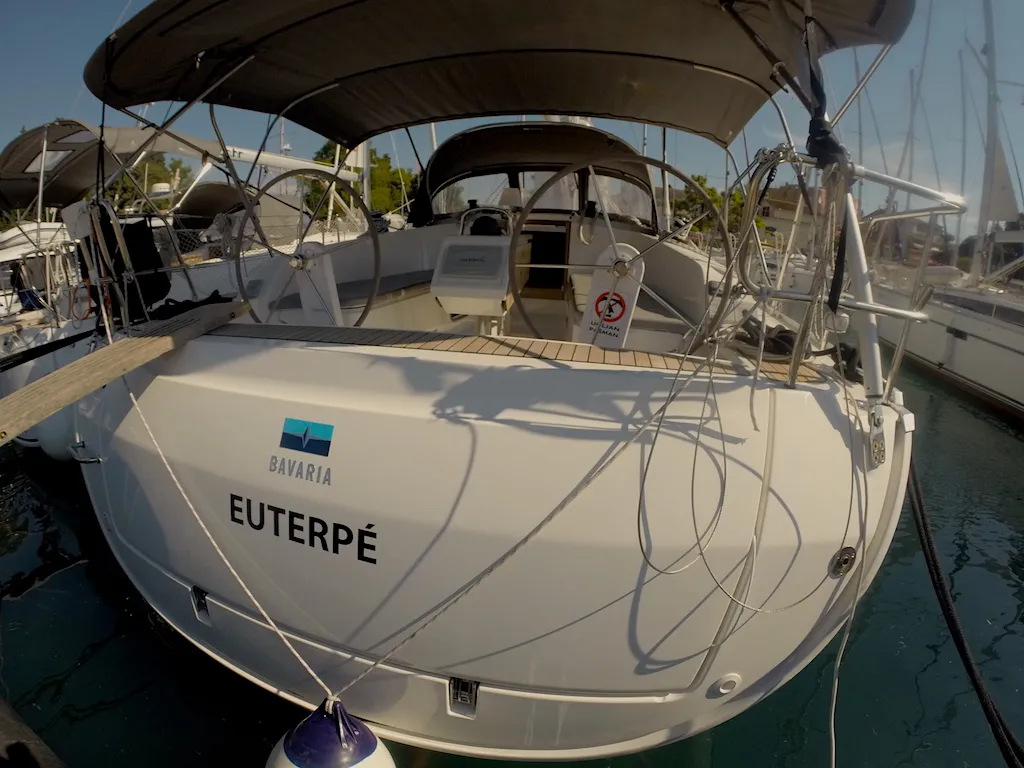 Euterpe, a Bavaria Cruiser 41 sailboat at Zadar, Croatia
