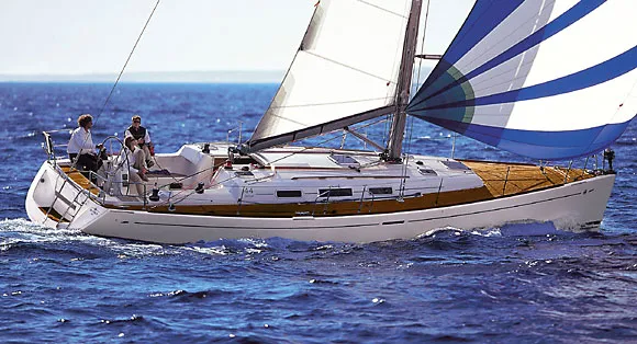 Jonathan Pink , a Dufour 44 sailboat at Punat, Croatia