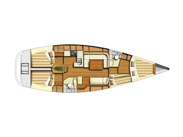 Jonathan Pink , a Dufour 44 sailboat at Punat, Croatia