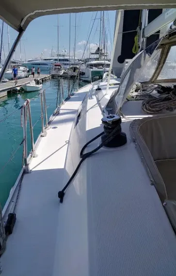 Mojito, a Bavaria Cruiser 46 sailboat at Kontokali, Greece