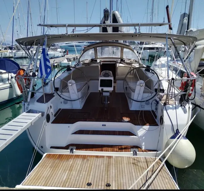 Mojito, a Bavaria Cruiser 46 sailboat at Kontokali, Greece