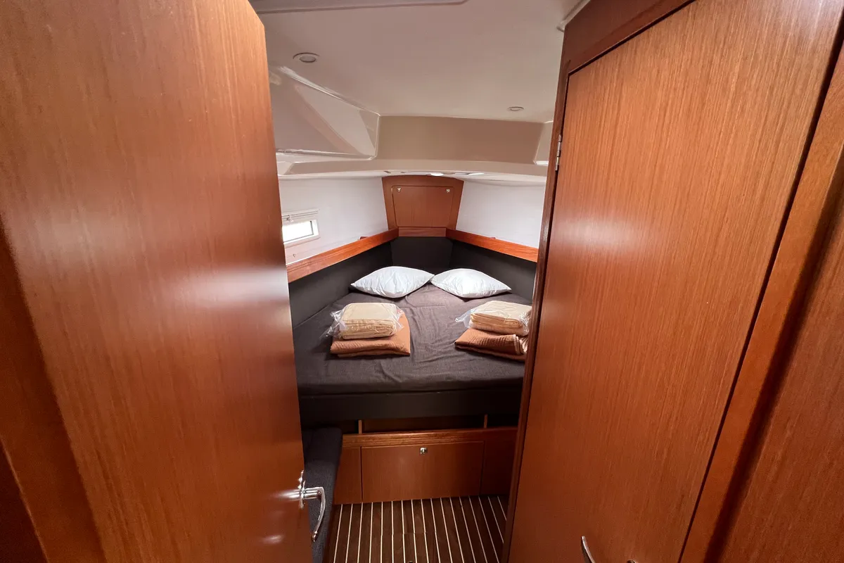 Cabin on NIREUS, a Bavaria 41 Cruiser sailboat at Municipal Unit of Lefkada, Greece