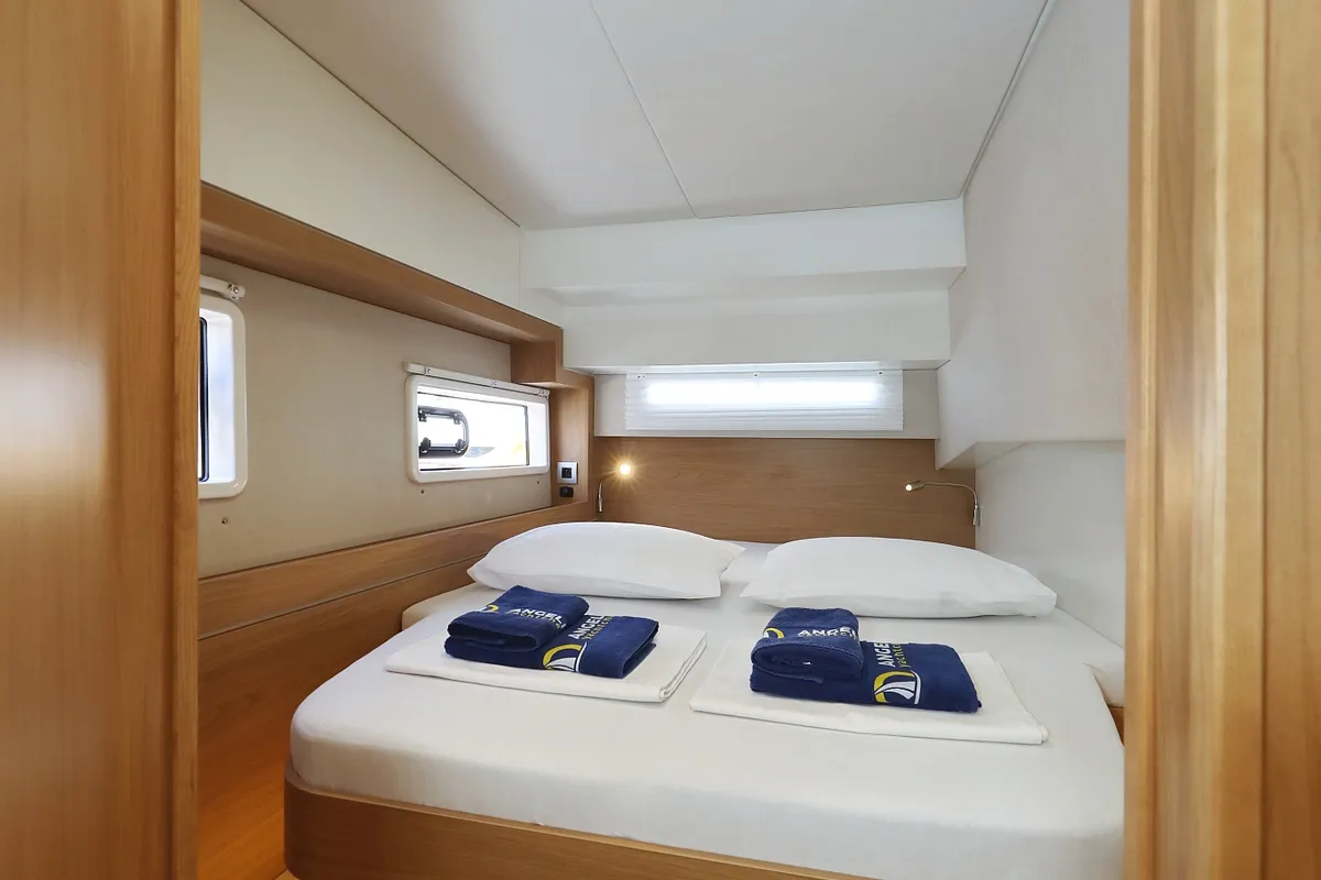 Cabin on Kamla, a Bali 4.2 catamaran at Grad Biograd na Moru, Croatia
