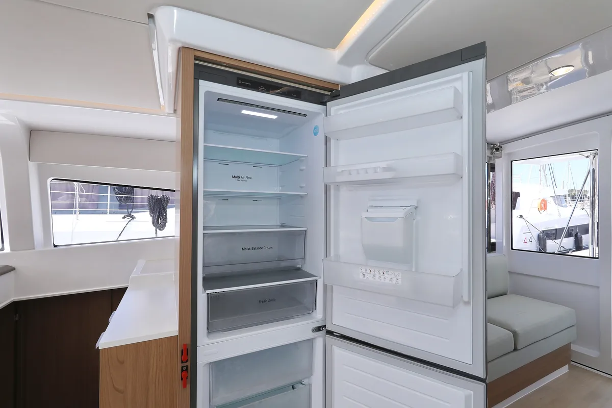 Galley of Kamla, a Bali 4.2 catamaran at Grad Biograd na Moru, Croatia