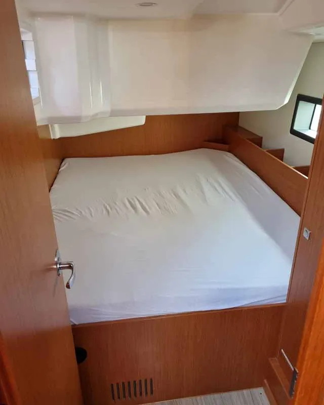 Cabin on Zoom, a Bavaria C38 sailboat at Punat, Croatia