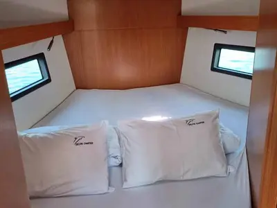 Cabin on Zoom, a Bavaria C38 sailboat at Punat, Croatia