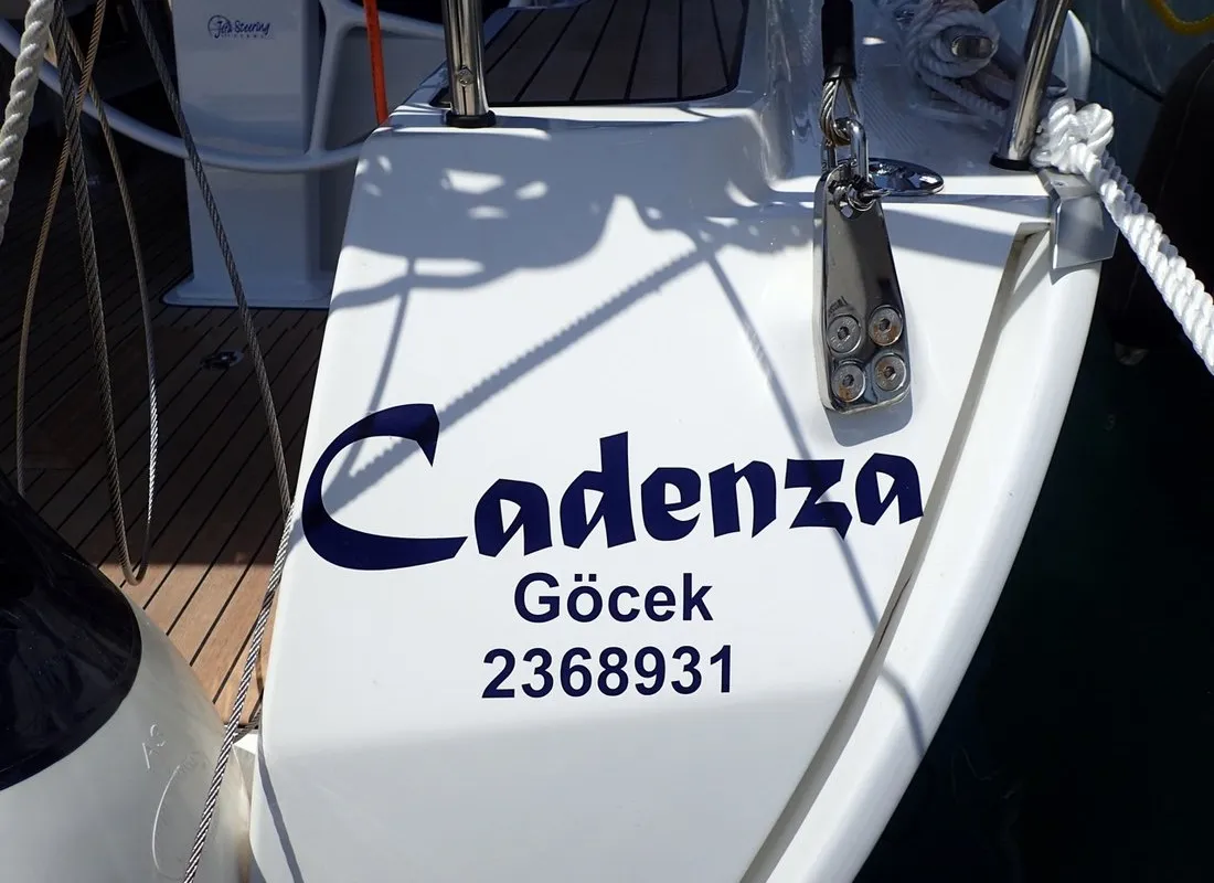 Cadenza, a Bavaria Cruiser 41 sailboat at Fethiye, Turkey