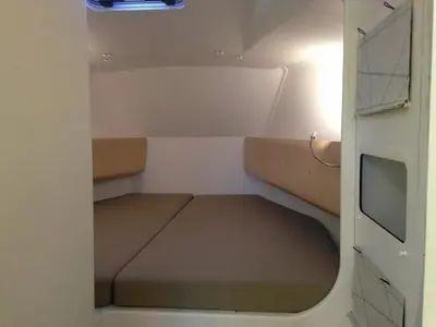 Cabin on Aminata, a Pogo 36 sailboat at La Trinité-sur-Mer, France