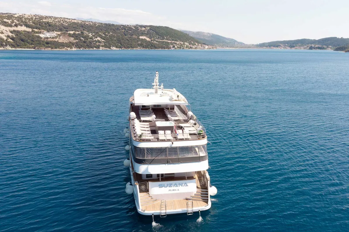 Exterior view of Suzana, a Gulet Luxury Motor Yacht motor yacht at Dubrovnik, Croatia