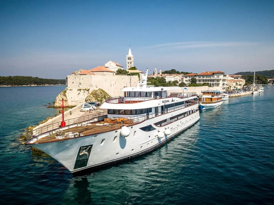 Exterior view of Suzana, a Gulet Luxury Motor Yacht motor yacht at Dubrovnik, Croatia