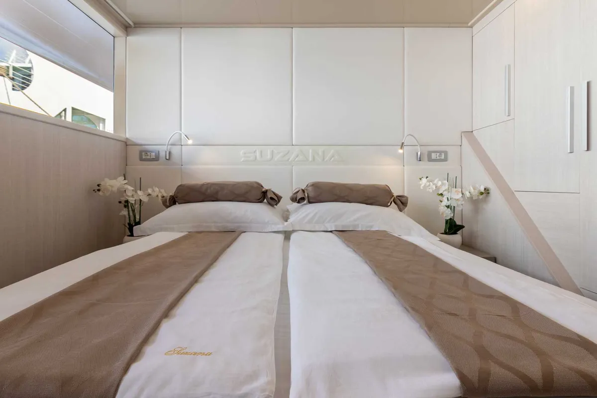 Deck of Suzana, a Gulet Luxury Motor Yacht motor yacht at Dubrovnik, Croatia