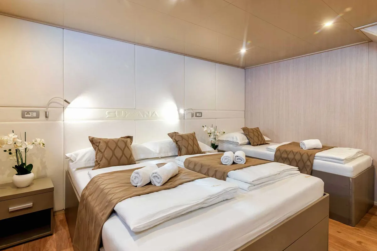 Cabin on Suzana, a Gulet Luxury Motor Yacht motor yacht at Dubrovnik, Croatia