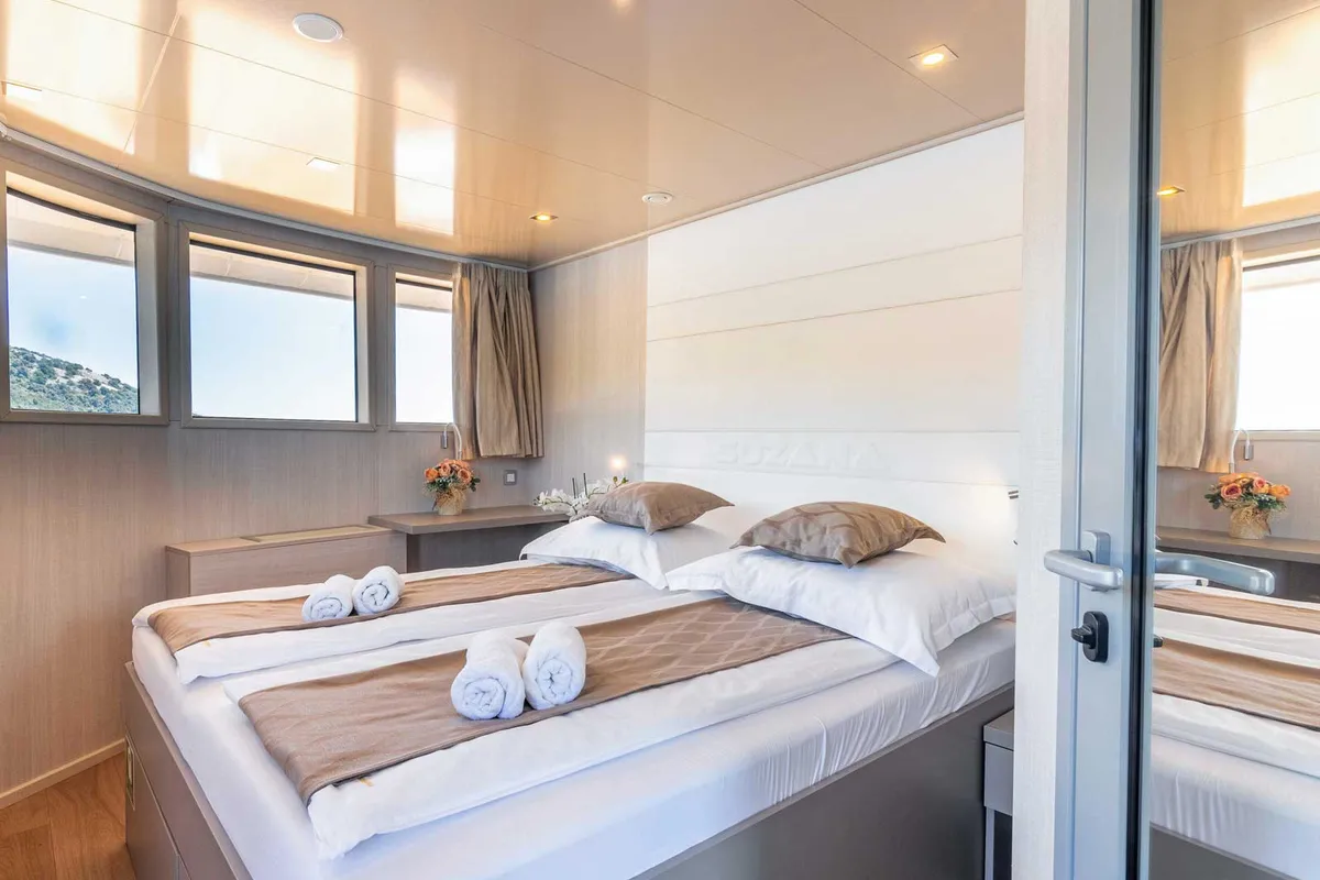 Cabin on Suzana, a Gulet Luxury Motor Yacht motor yacht at Dubrovnik, Croatia
