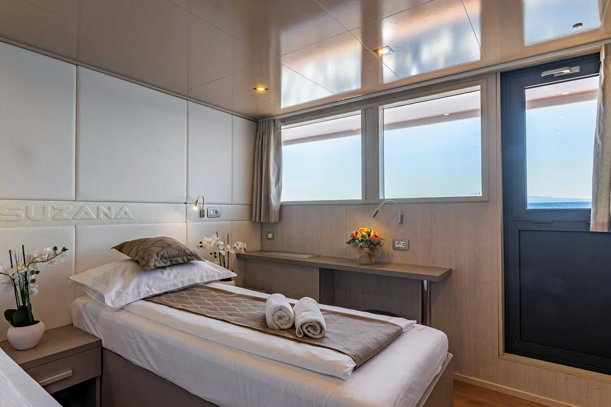 Cabin on Suzana, a Gulet Luxury Motor Yacht motor yacht at Dubrovnik, Croatia