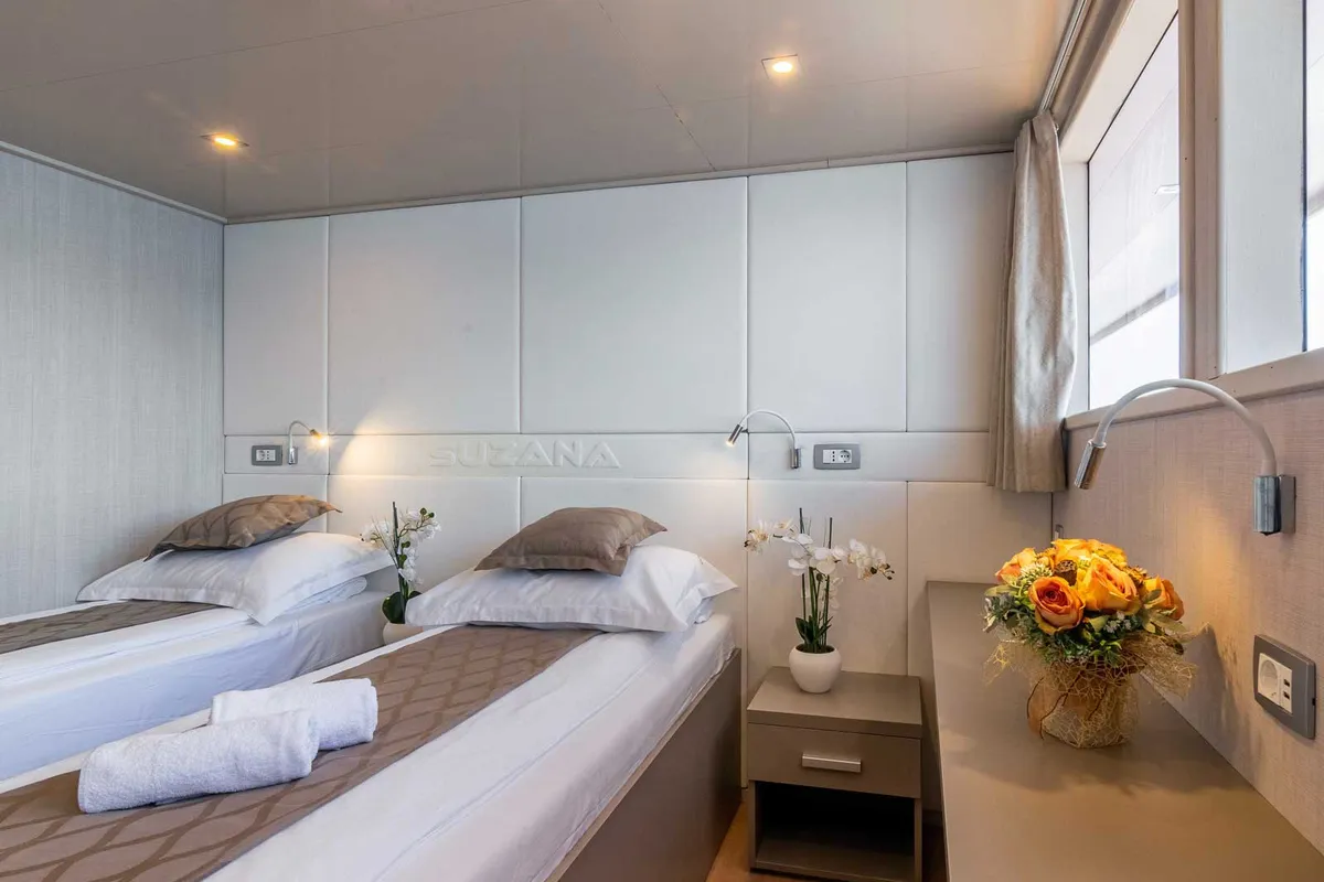 Cabin on Suzana, a Gulet Luxury Motor Yacht motor yacht at Dubrovnik, Croatia