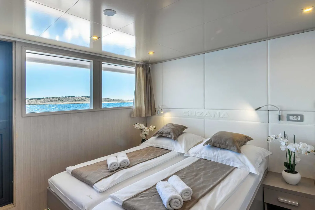 Cabin on Suzana, a Gulet Luxury Motor Yacht motor yacht at Dubrovnik, Croatia