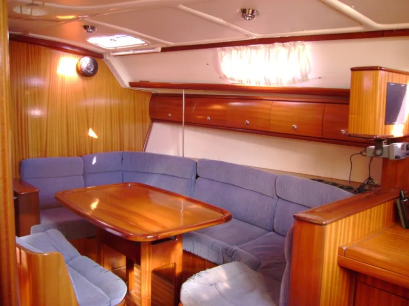 Salon of Seagull, a Bavaria 41 sailboat at Punat, Croatia
