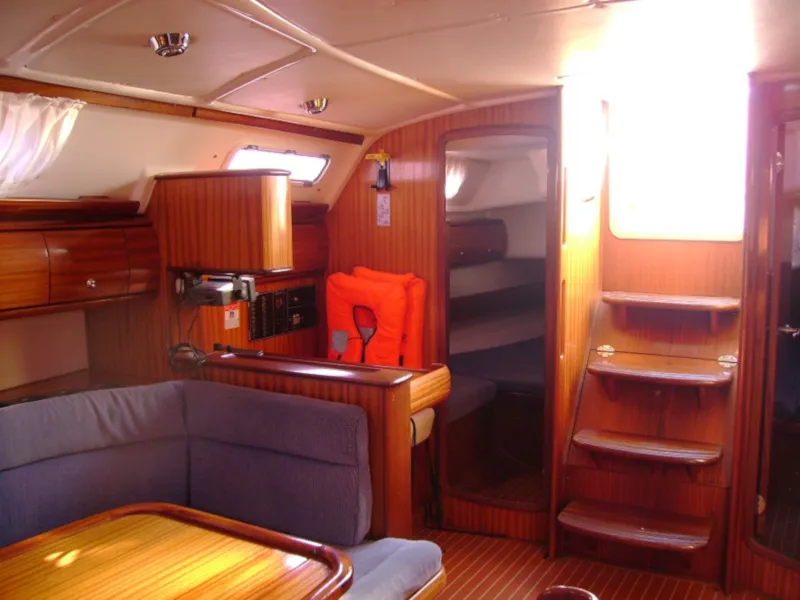 Salon of Seagull, a Bavaria 41 sailboat at Punat, Croatia